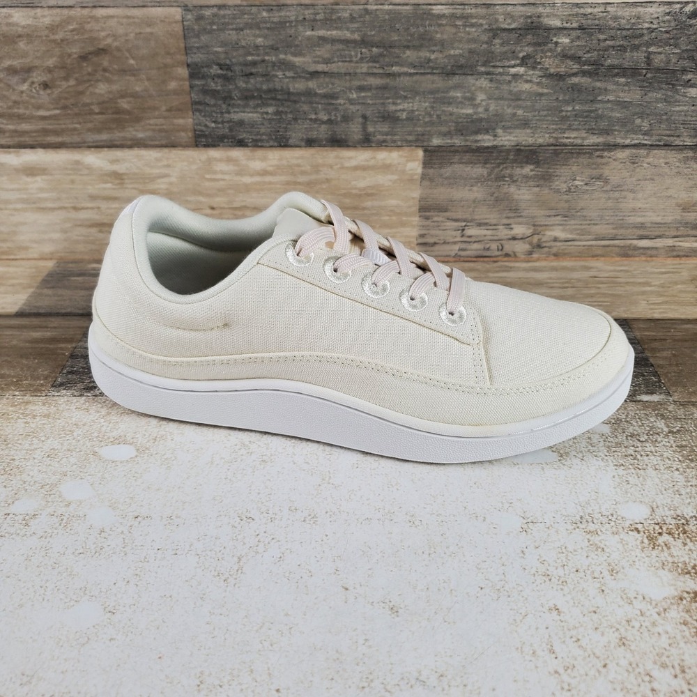 Allbirds Canvas Pacer Womens Shoes Natural White Lace Up‎ Sneaker Sz 9 W